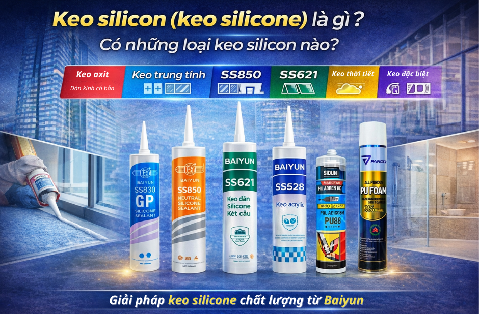 Tìm Hiểu Keo Silicon: Phân Loại, Ứng Dụng Và Cách Chọn Đúng Loại Keo