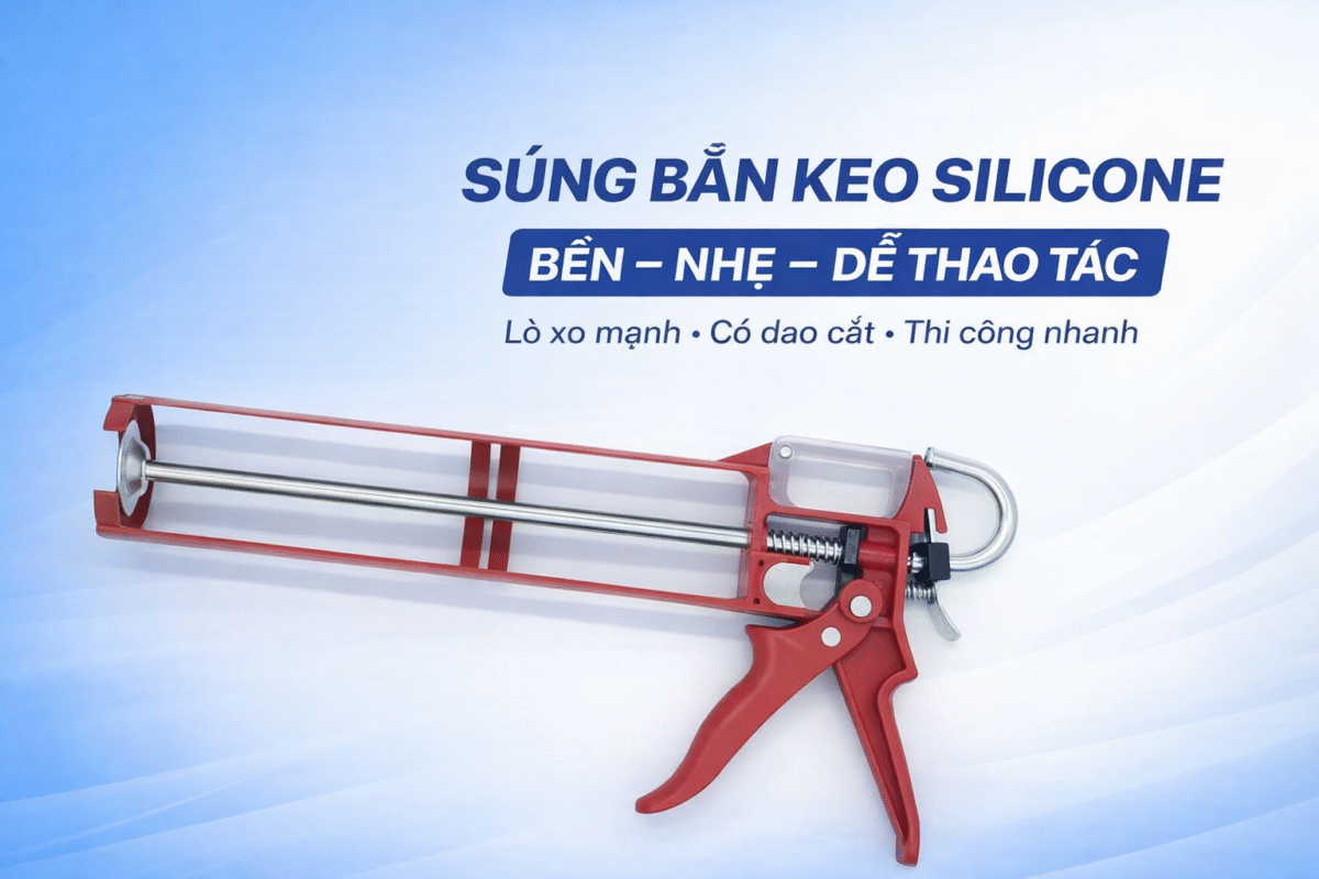 Súng Bắn Keo Silicone Baiyun – Công Cụ Thi Công Nhanh, Nhẹ Và Hiệu Quả