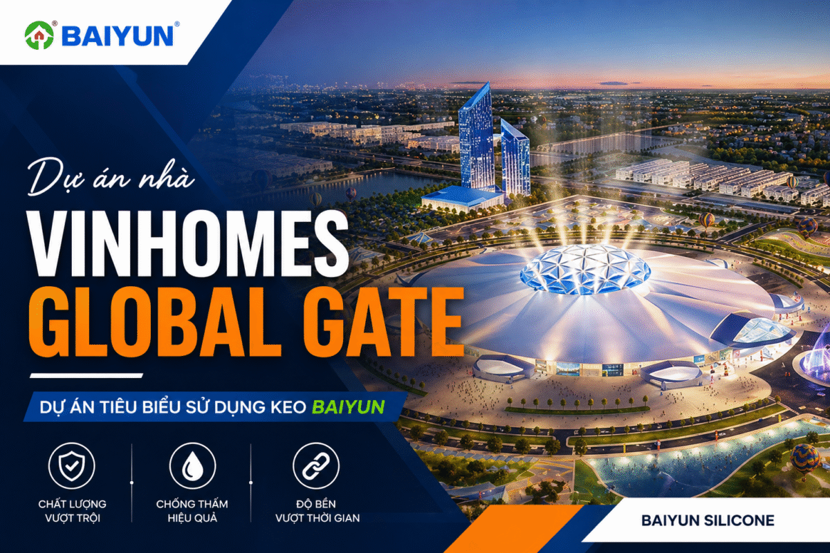 Vinhomes Global Gate Đông Anh – Dự án tiêu biểu sử dụng keo silicone Baiyun