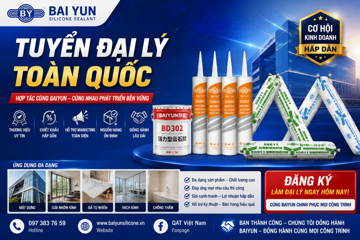 Cơ Hội Hợp Tác Kinh Doanh Cùng Thương Hiệu Keo Silicone Baiyun