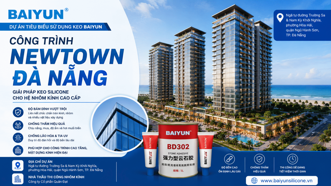 NewTown Đà Nẵng – Dấu Ấn Công Trình Nhôm Kính Hiện Đại Đồng Hành Cùng Baiyun